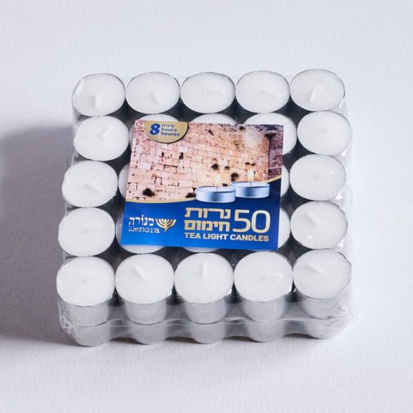 מארז חמישים נרות חימום | זמן בעירה 8 שעות