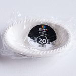 חד פעמי צלחות 7 - 100 יחידות צבע קרם